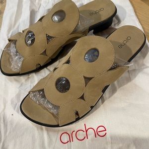 Brand new Arche slip ons in beige suede & rubber sole.Very soft and comfortable